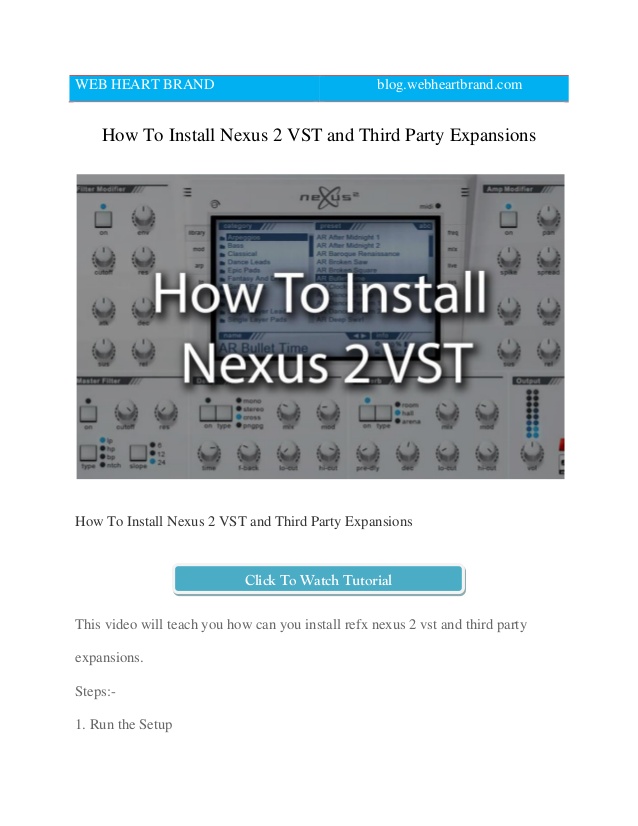 nexus 3 vst crack free download nexus 3 full version